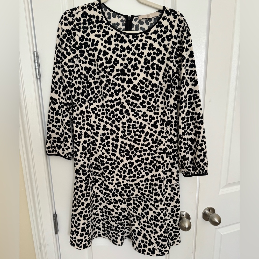 LOFT Cheetah Patterned Dress